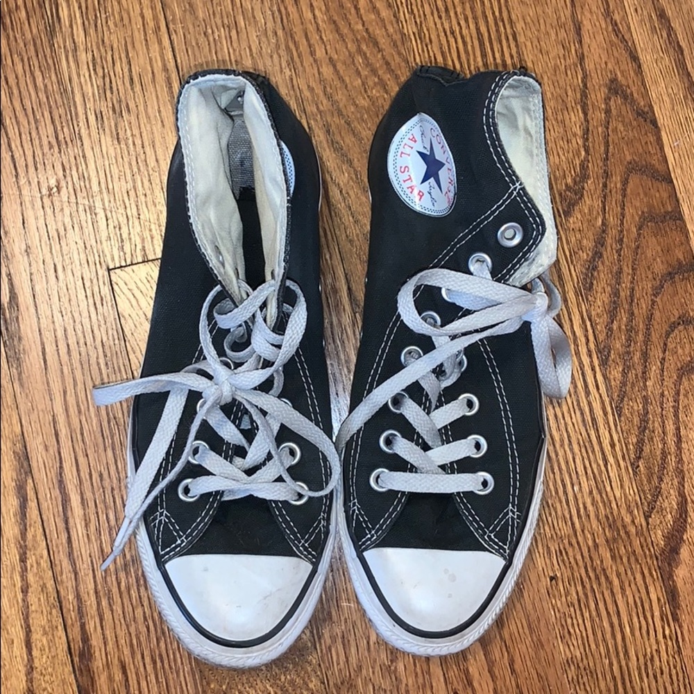High top black Converses